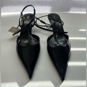 Zara Black Pointed Heels
